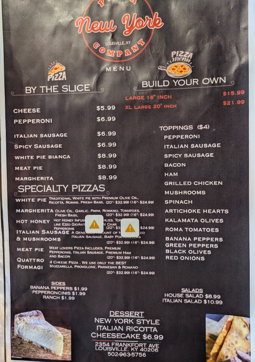 Menu New York Pizza Company-3